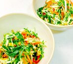 水菜とかにかまの中華サラダ